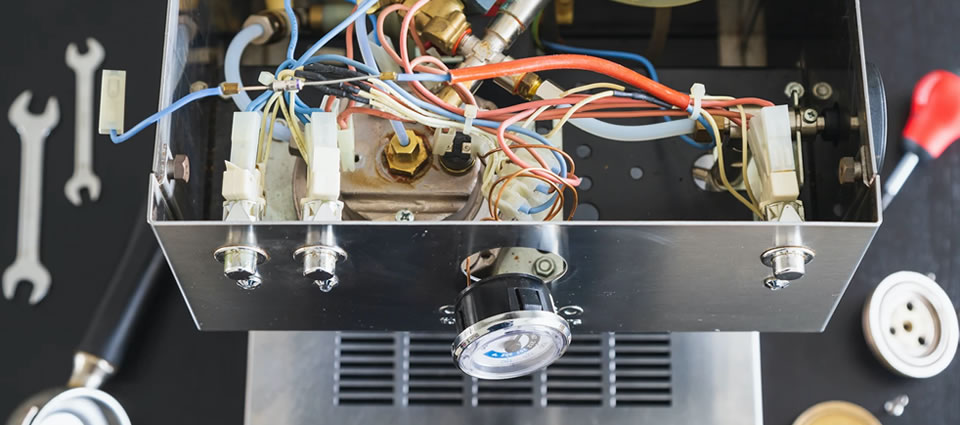 Coffee Machine Being Serviced